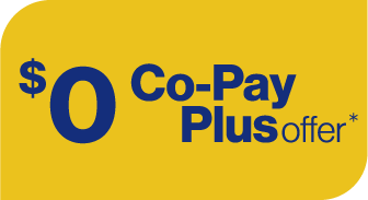 $0 co-pay plus offer*